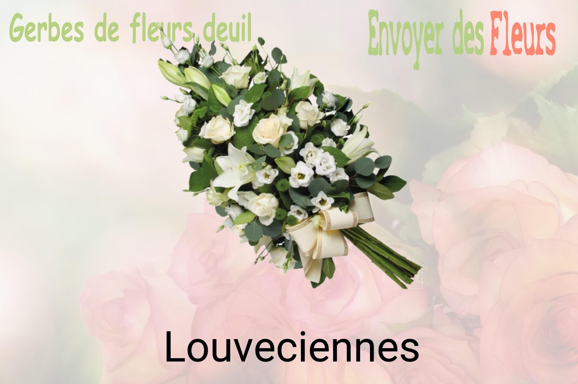 Gerbe de fleurs de deuil livrée à Louveciennes